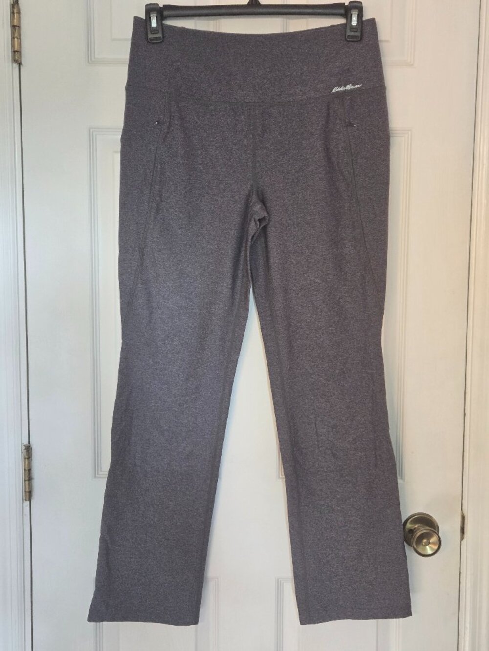 Eddie Bauer Women Trail Tight HighRise Straight Stretch Grey Large Active Hiking
